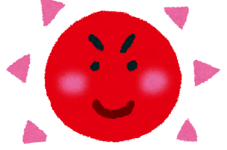朝日と共に散りました