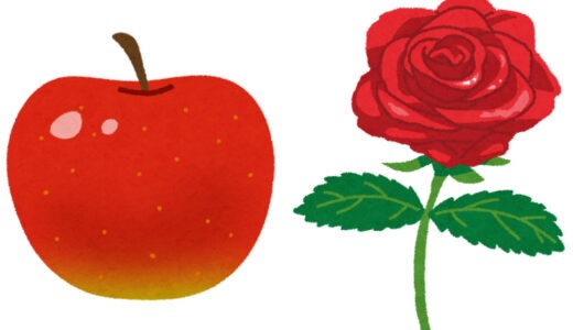 リンゴと薔薇